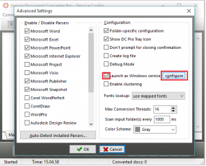 Advanced Settings
